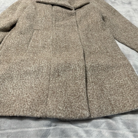 Kenneth Cole New York Women’s Asymmetrical Wool Blend Coat Camel Size Size L - Picture 2 of 10